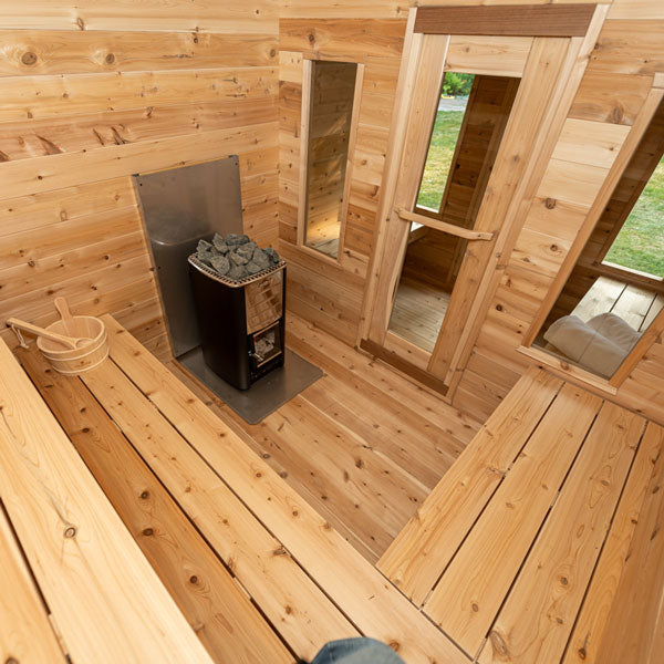 Dundalk Leisurecraft Sauna CT Georgian Cabin Sauna with Changeroom CTC88CE
