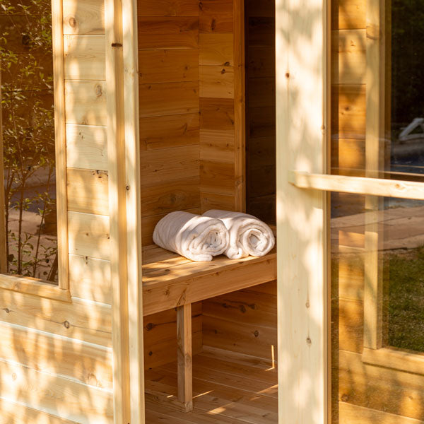 Dundalk Leisurecraft Sauna CT Georgian Cabin Sauna with Changeroom CTC88CE